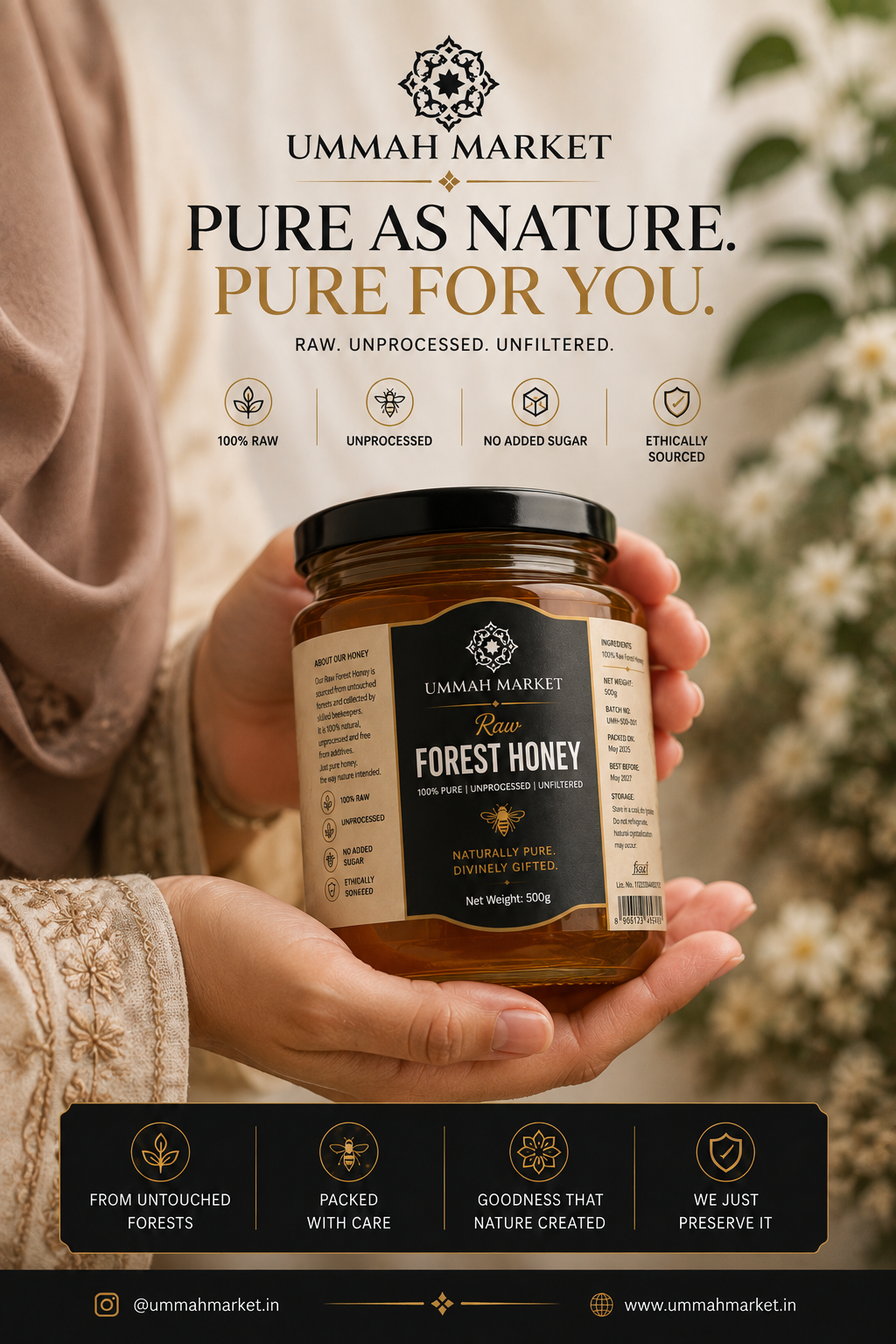Pure Raw Honey – Straight from Forest to Your Home - 500gm - Image 4